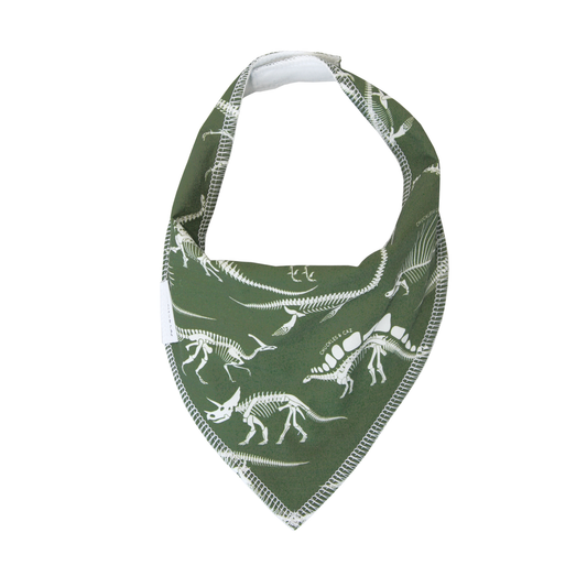 Chuckles and Caz baby big dinosaur skeleton front view